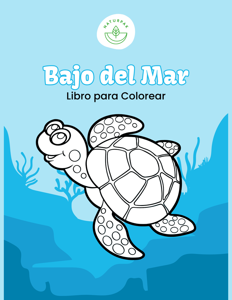 Libro Colorear Bajo del Mar