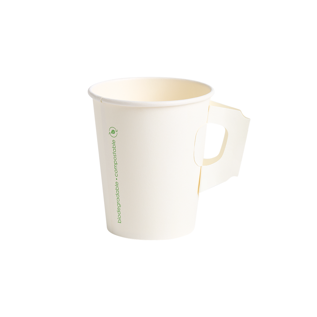 Vaso Blanco para Café PLA 8 Oz con ASA (236 ml)