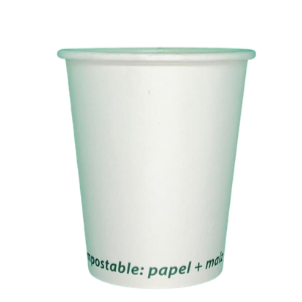 Vaso Blanco para Café Bambú 8 Oz (236 ml)
